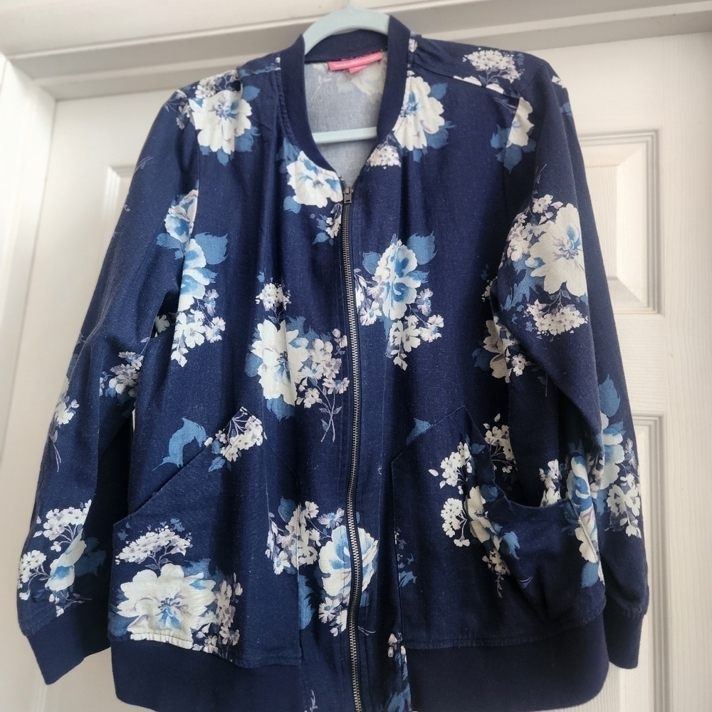 Womens Floral Jacket Woman Within plus 18/20